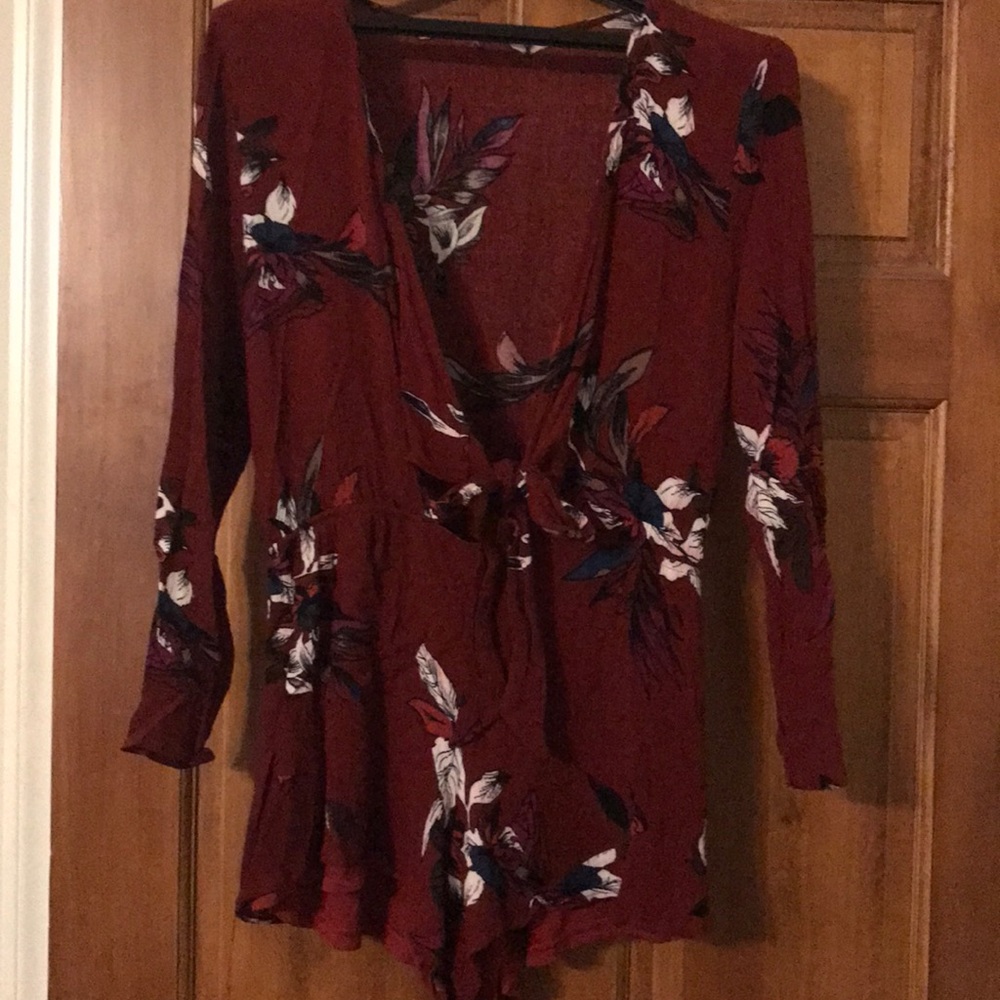 Perfect maroon romper